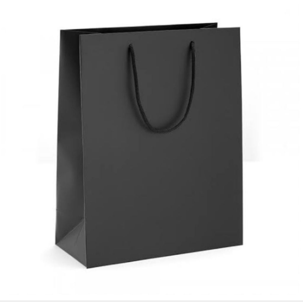 

S (S52) PAPER BAG POLOS WARNA HITAM DAN COKLAT/PAPERBAG SOUVENIR BAHAN BOX KRAFT