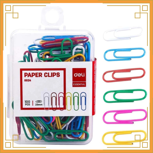 

DELI Paper clip warna 0024