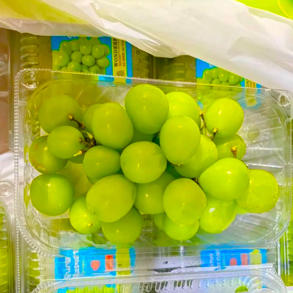 

PROMO Anggur Hijau Shine Muscat Manis, Non biji, Fresh Bogor 500gr