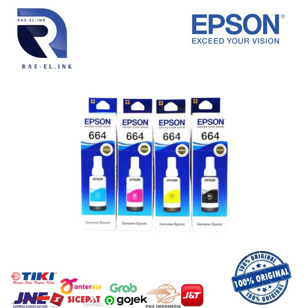 epson 664/tinta epson 664/tinta epson 664 original/tinta epson 664 black/tinta printer epson 664 ori
