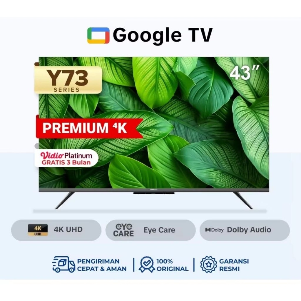 COOCAA TV 43 inch Y73 - 4K Google TV