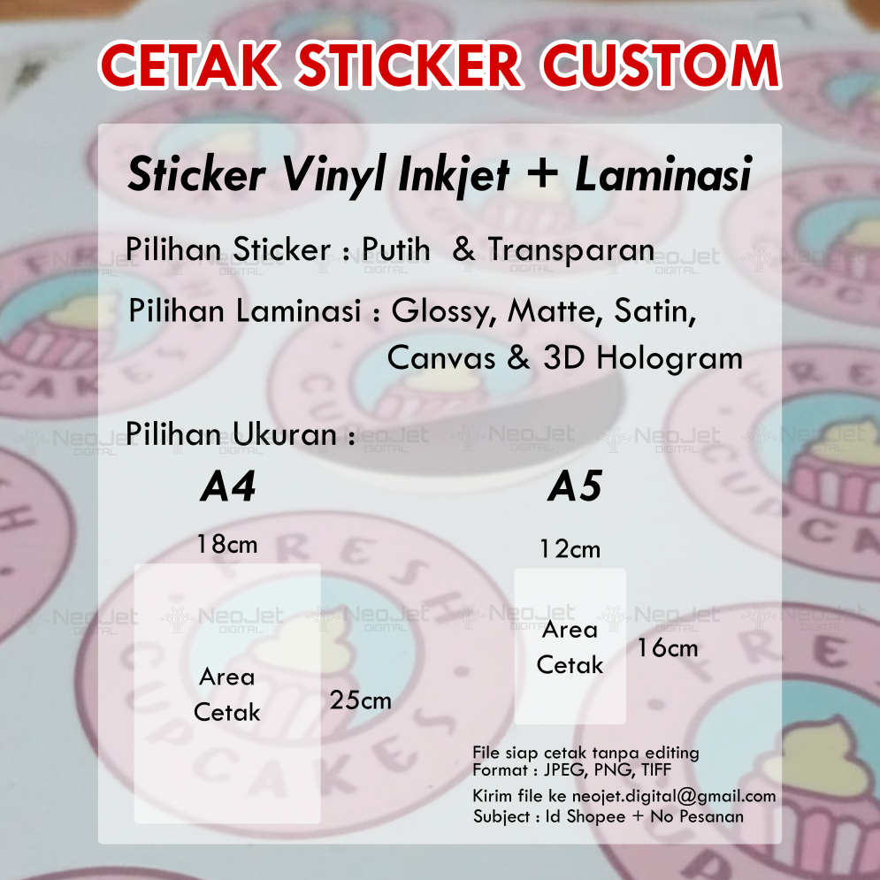 

Cetak stiker sticker logo label CUSTOM VINYL WATER PROOF SUDAH CUTTING TAHAN AIR Toko Olshop Kue Bakery Parfum Pisang Es Kul Kul Kemasan Cookies