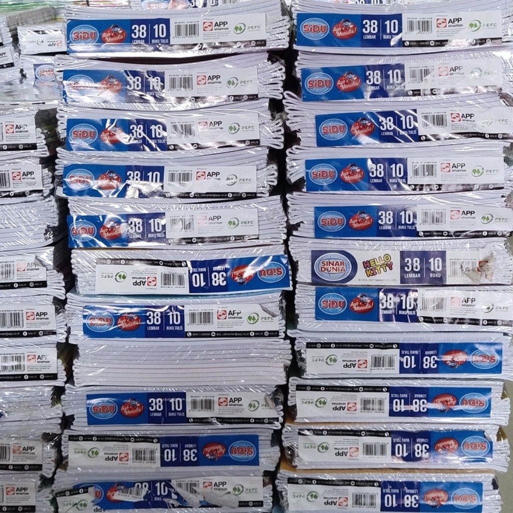 

(1 BUKU PERLEMBAR ) Buku tulis SIDU yang isi 38 lembar