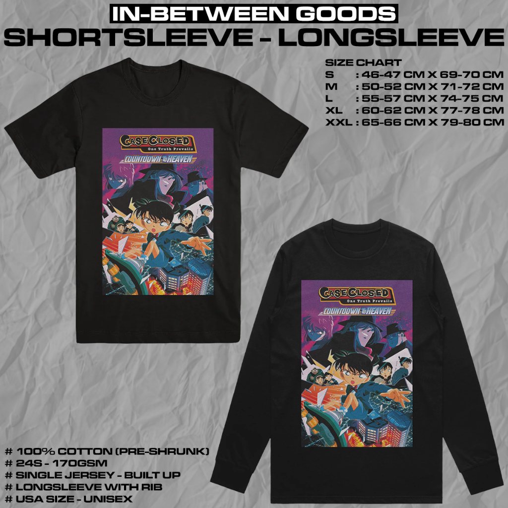 DETECTIVE CONAN - COUNTDOWN TO HEAVEN | T-SHIRT | LONGSLEEVE | ANIME MERCH