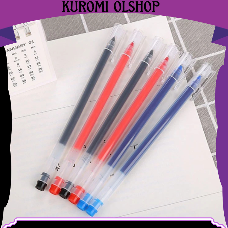 

PNG002 Pulpen Gel Cair 0.5mm Tip Jarum Neutral Pen Alat Tulis Kantor&Sekolah