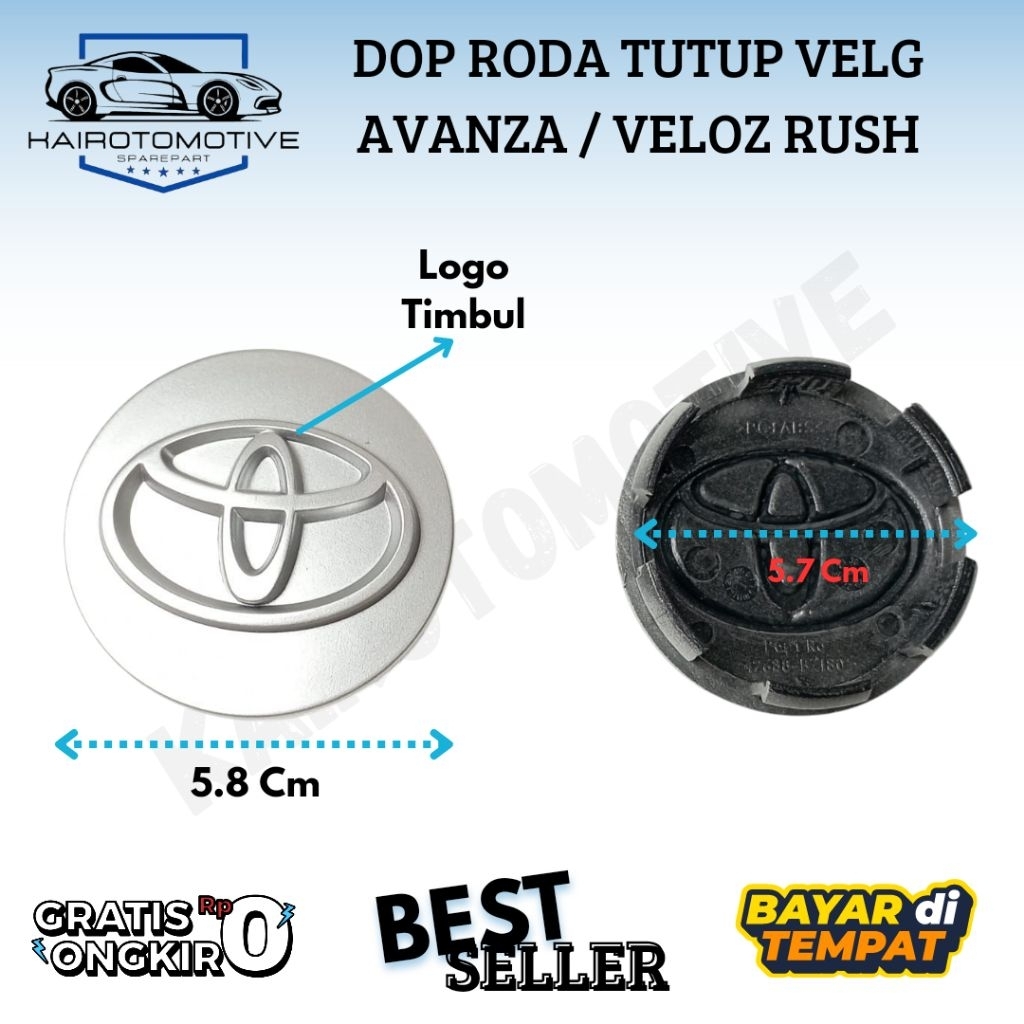 Tutup Velg Dop Roda Avanza Veloz Rush 2005-2015