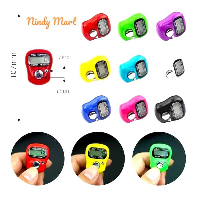 Harga Grosir Isi 24 Pcs Tasbih Digital Mini Alat Hitung Digital Model Cincin Tasbih Elektrik Harga M
