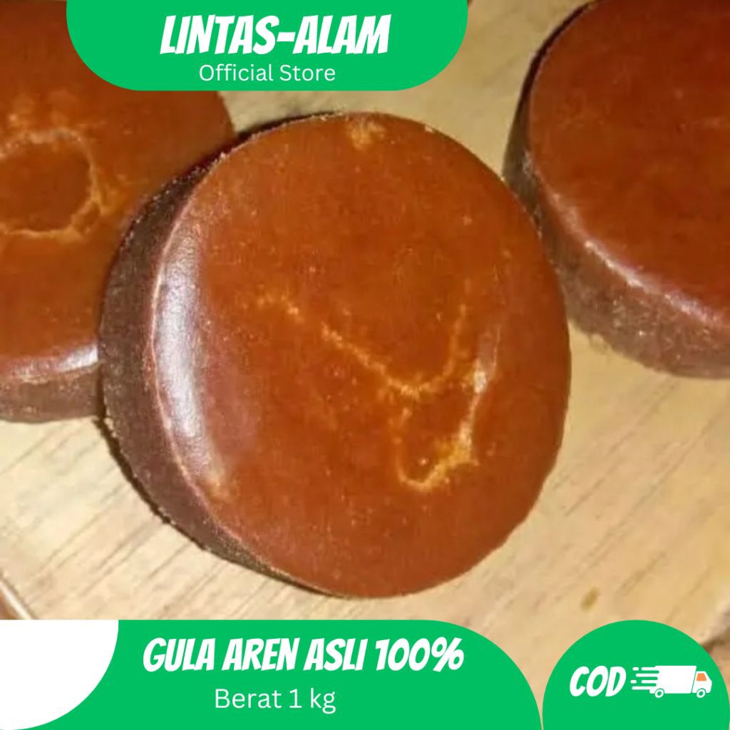 

Gula aren merah 1 kg original asli dijamin 100%/ Gula merah aren nira COD