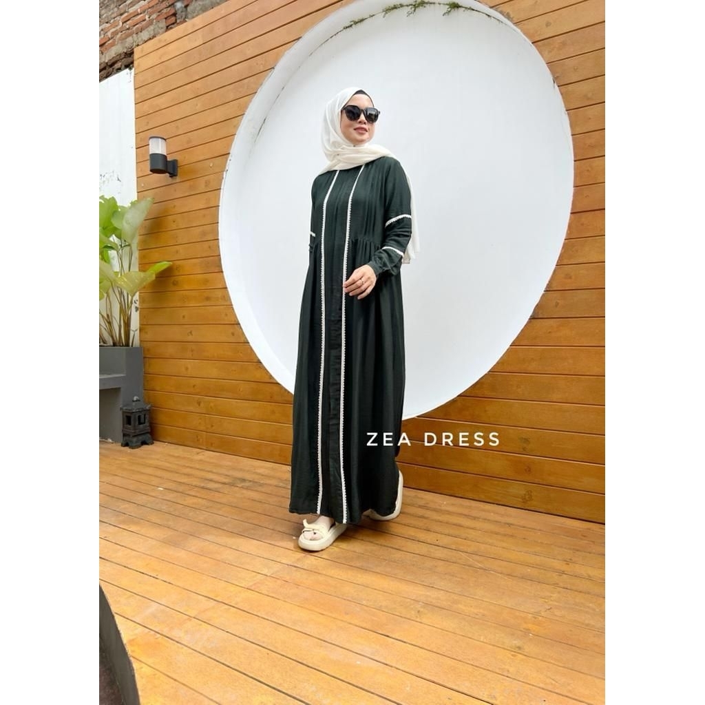 zea dress/ dress rempel/ gamis polo linen
