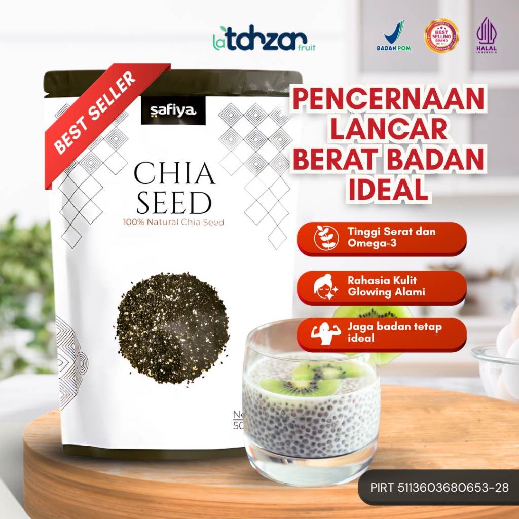 

Chia Seed Safiya500 gr Organic Black Chiaseed Superfood untuk Diet Clean Food