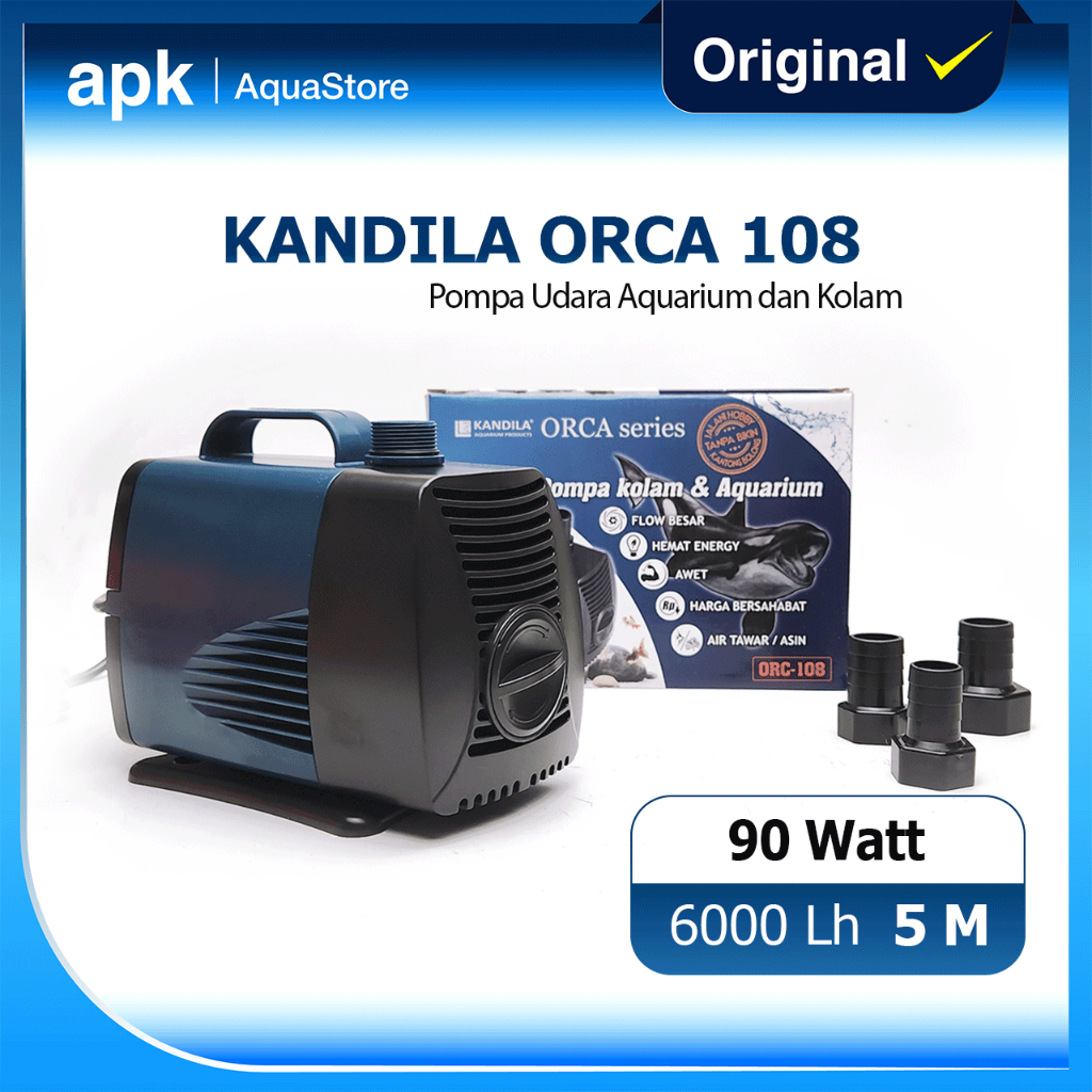 KANDILA ORCA 108 Pompa Aquarium Kolam Koi 6000 LPH