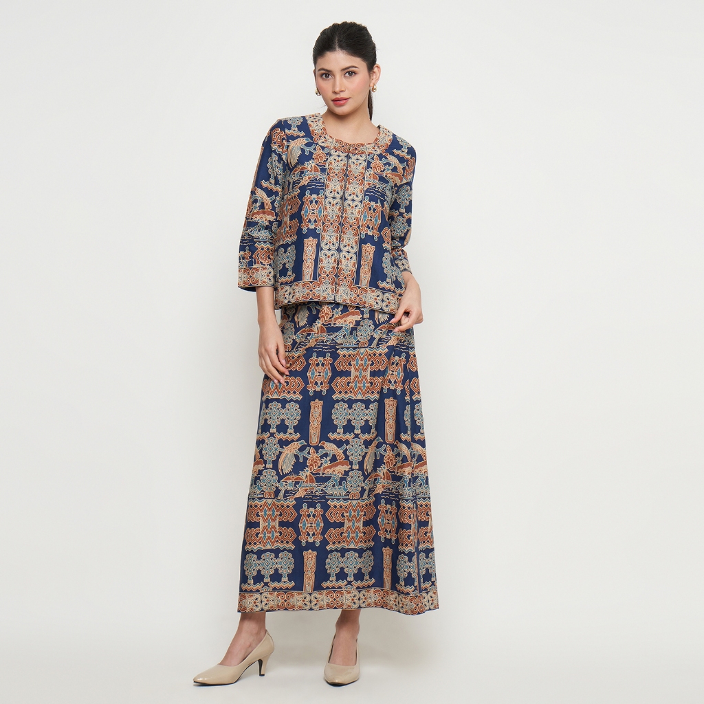Rizkya Batik Set Andin Rok Panjang Atasan Blouse B