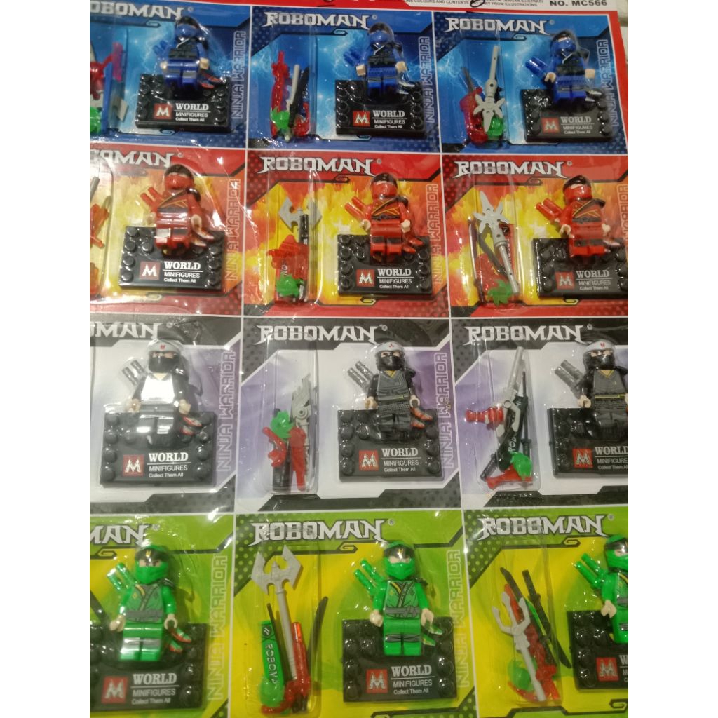 Ninja roboman ninja warior MC 566/lego ninja warior/mainan anak mini figure