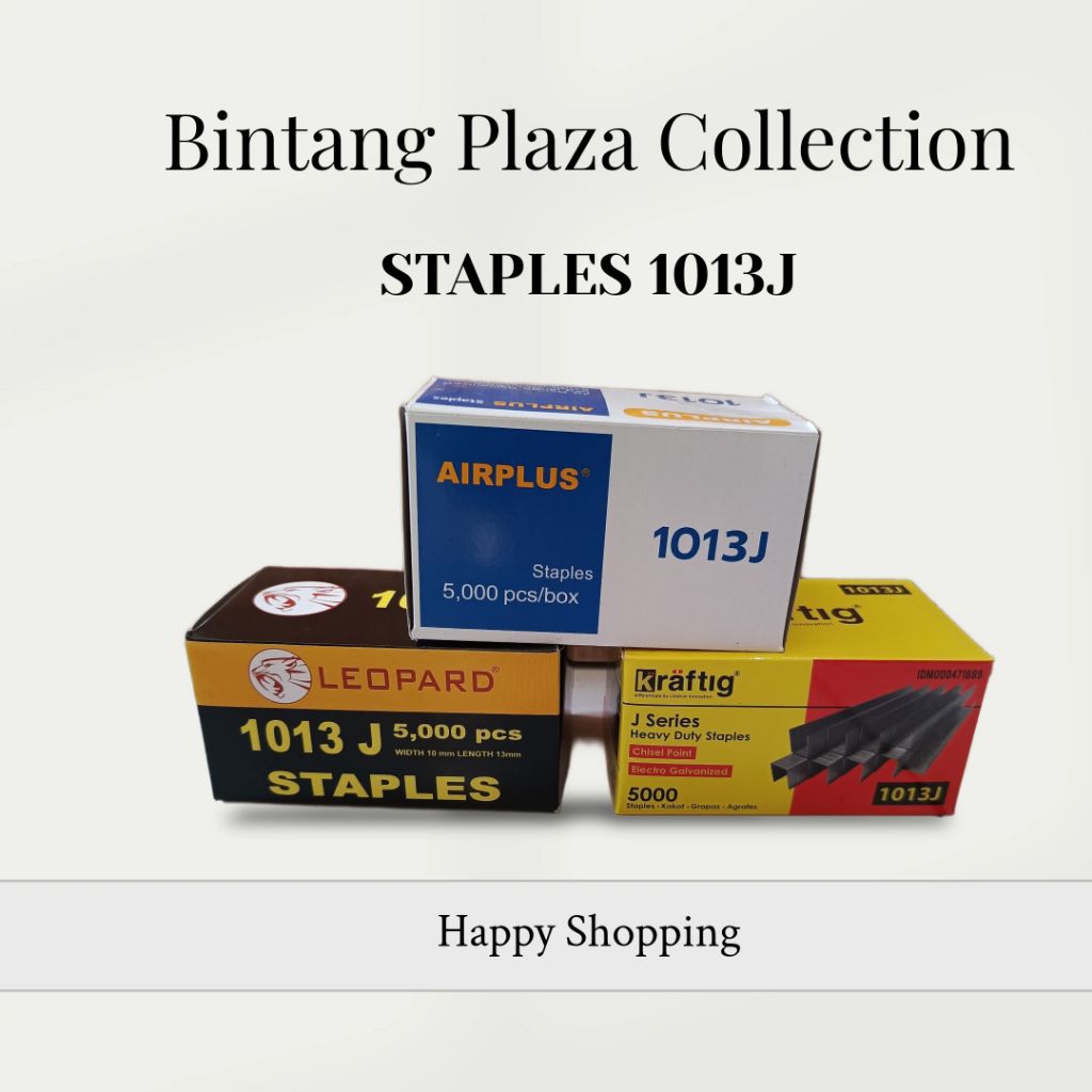 

isi Staples tembak KRAFTIG SHANER LEOPART SMJ 1013J / Refil Staples paku tembak model U