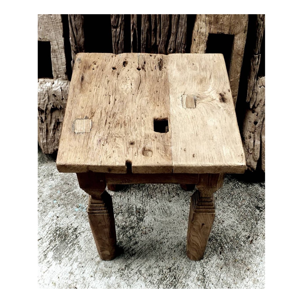 Kayu Lama meja lampu meja sudut kayu jati rustic