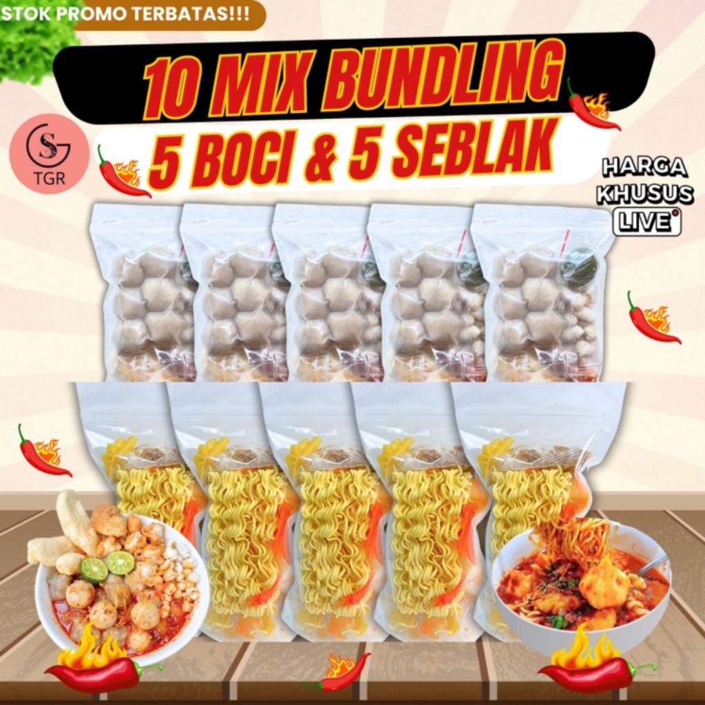 

DAPAT 10 MIX BUNDLING BASO ACI ORI 5 SEBLAK INSTAN 5