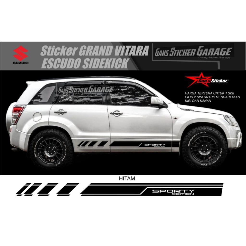 Sticker mobil grand Vitara sticker list terlaris mobil grand vitara stiker mobil grand vitara keren 