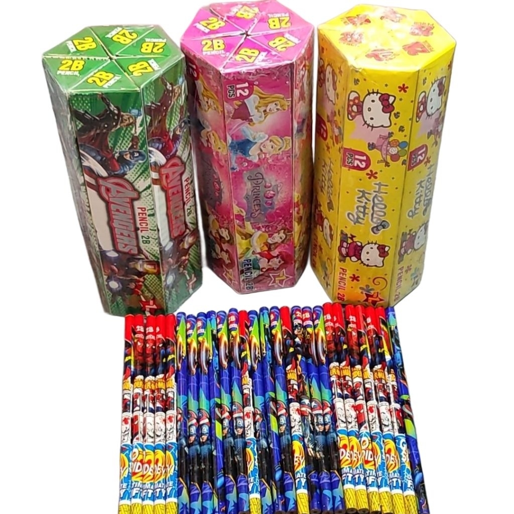 

[78Pcs] Pensil 2B Karakter Murah 6Pack Dapat Total 78Pcs