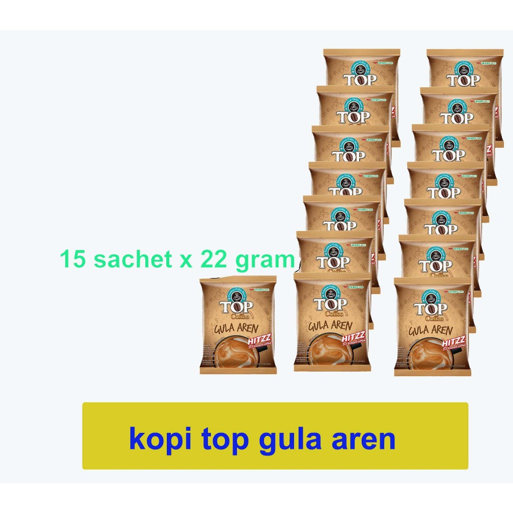 

Kopi Top Gula Aren 15 sachet