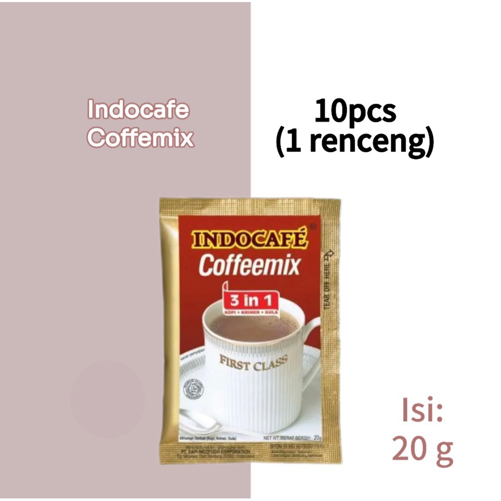 

Indocafe Coffemix kemasan 20g 10pcs (1 renceng)