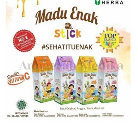 

Madu Enak Stick BOX Isi 20 Stick Per Box Madu + Vitamin C