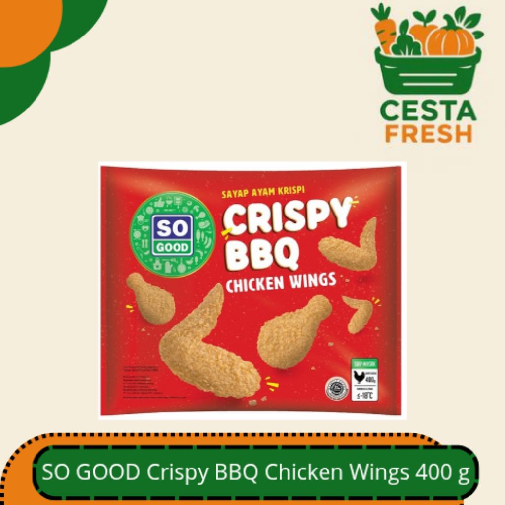 

SO GOOD Crispy BBQ Chicken Wings 400 g