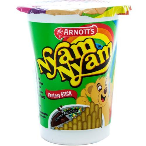 

ARNOTT'S BISCUIT NYAM-NYAM FNTASY STICK SPARKLING CHOCO CUP 22.5g
