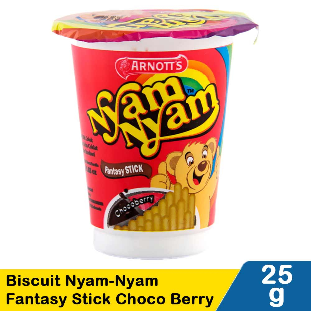 

ARNOTT'S BISCUIT NYAM NYAM FNTASY STICK CHOCO BERRY CUP 25g