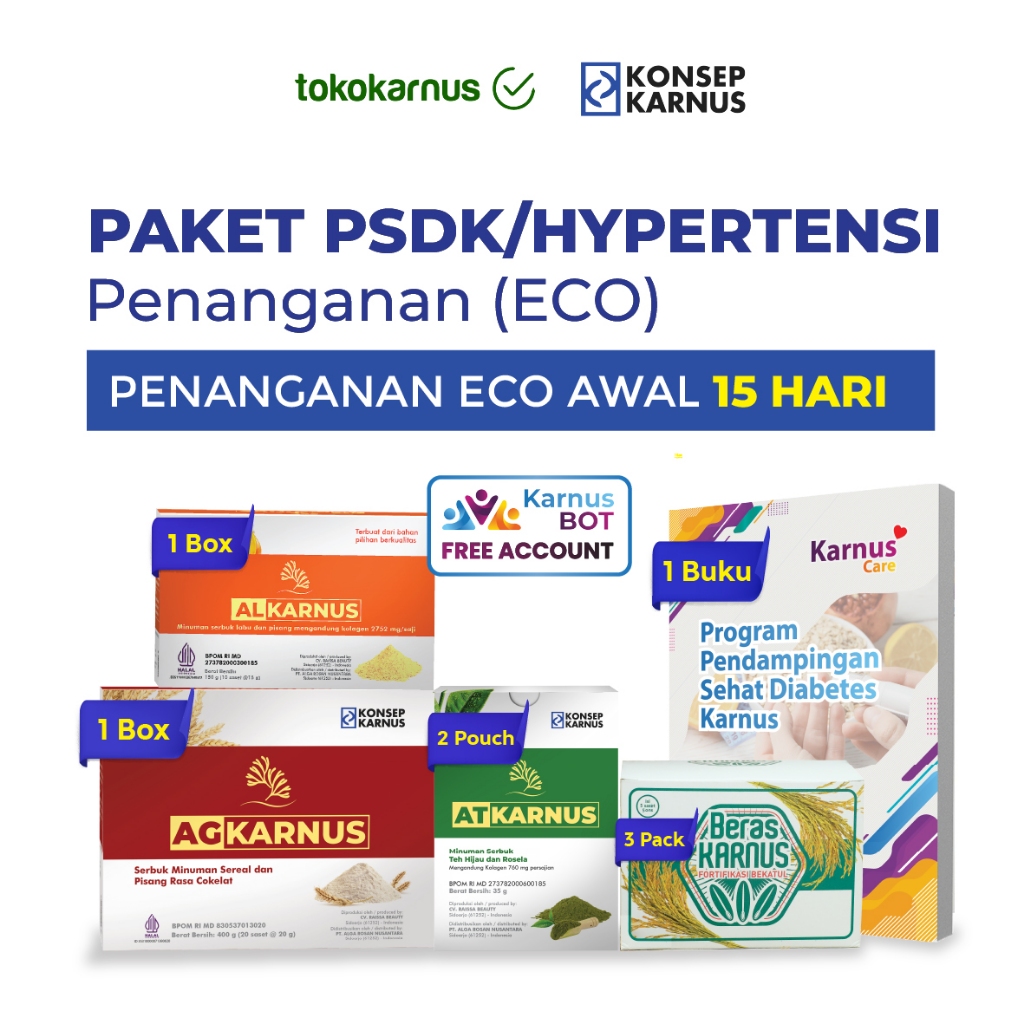 Paket PSDK 15 Hari Konsep Karnus / Program Sembuh Diabetes Karnus