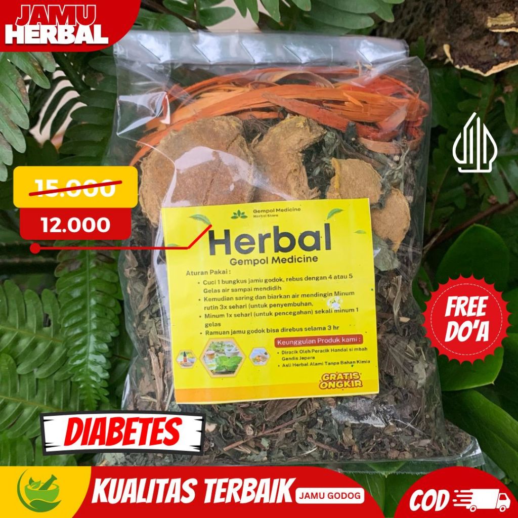 

(BISA COD) JAMU HERBAL DIABETES MENURUNKAN KADAR GULA SECARA ALAMI / JAMU GODOK FREE DO'A