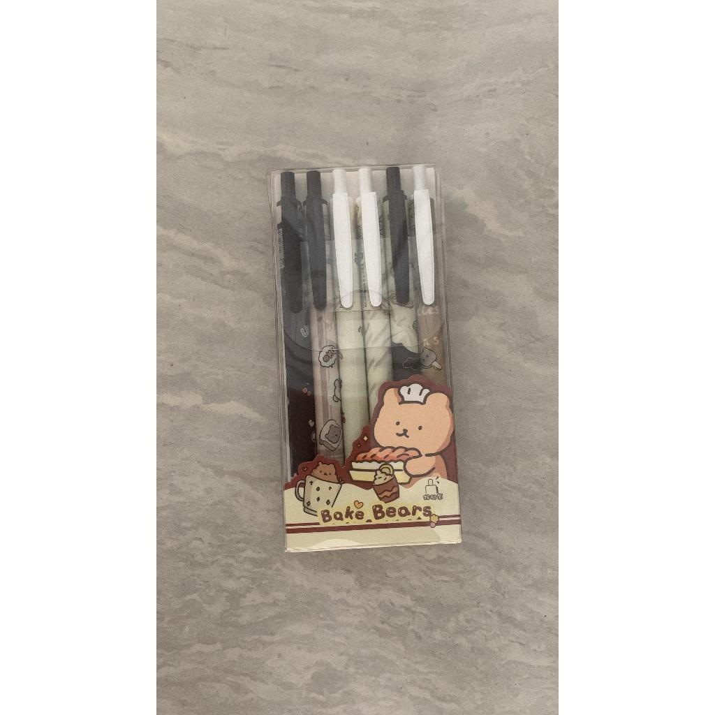 

pulpen gel set pena pen lucu 0.5mm pulpen aesthetic cute gel pen pulpen 1 pack mekanik pulpen tinta hitam alat tulis