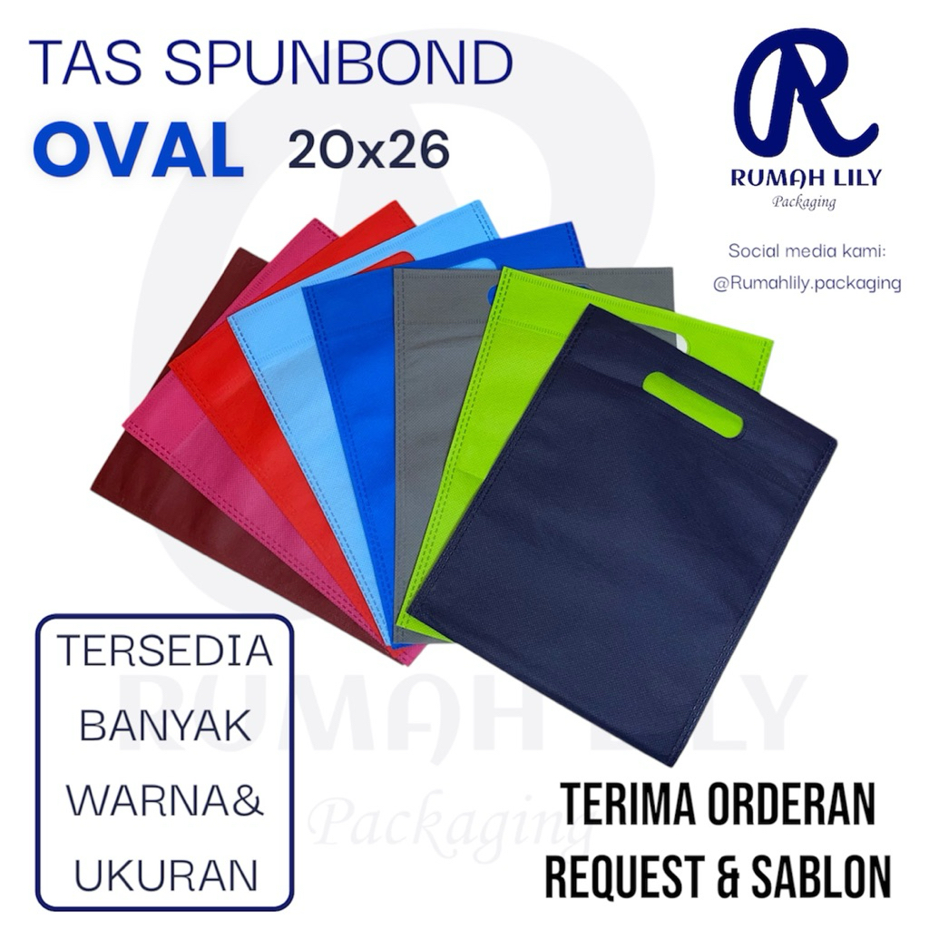 

TAS SPUNBOND OVAL 20x26 /GOODIE BAG/TOTE BAG