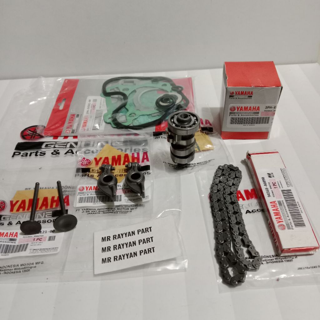 Paketa Komplit Mio M3 Soul GT 125 Fino 125 X Ride 125+Noken As+Payung Klep+Platuk Klep+Top Set Kompl