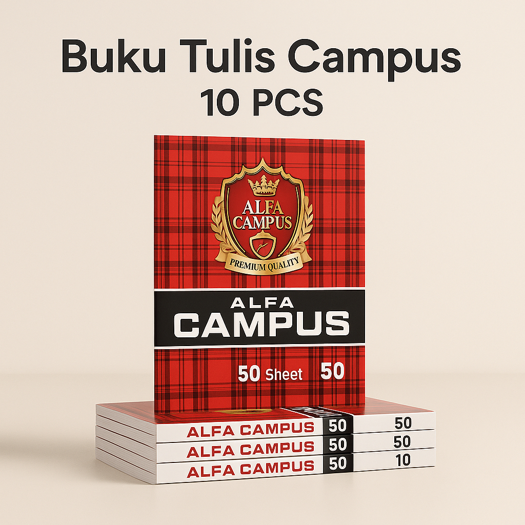 

Buku Tulis Campus 50 Lembar Alfa Isi 10 Pcs