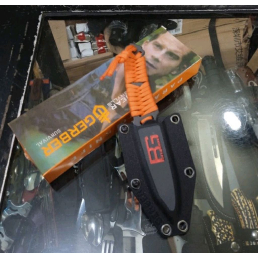 Original Pisau camping Survival Outdoor BG Paracord Survival