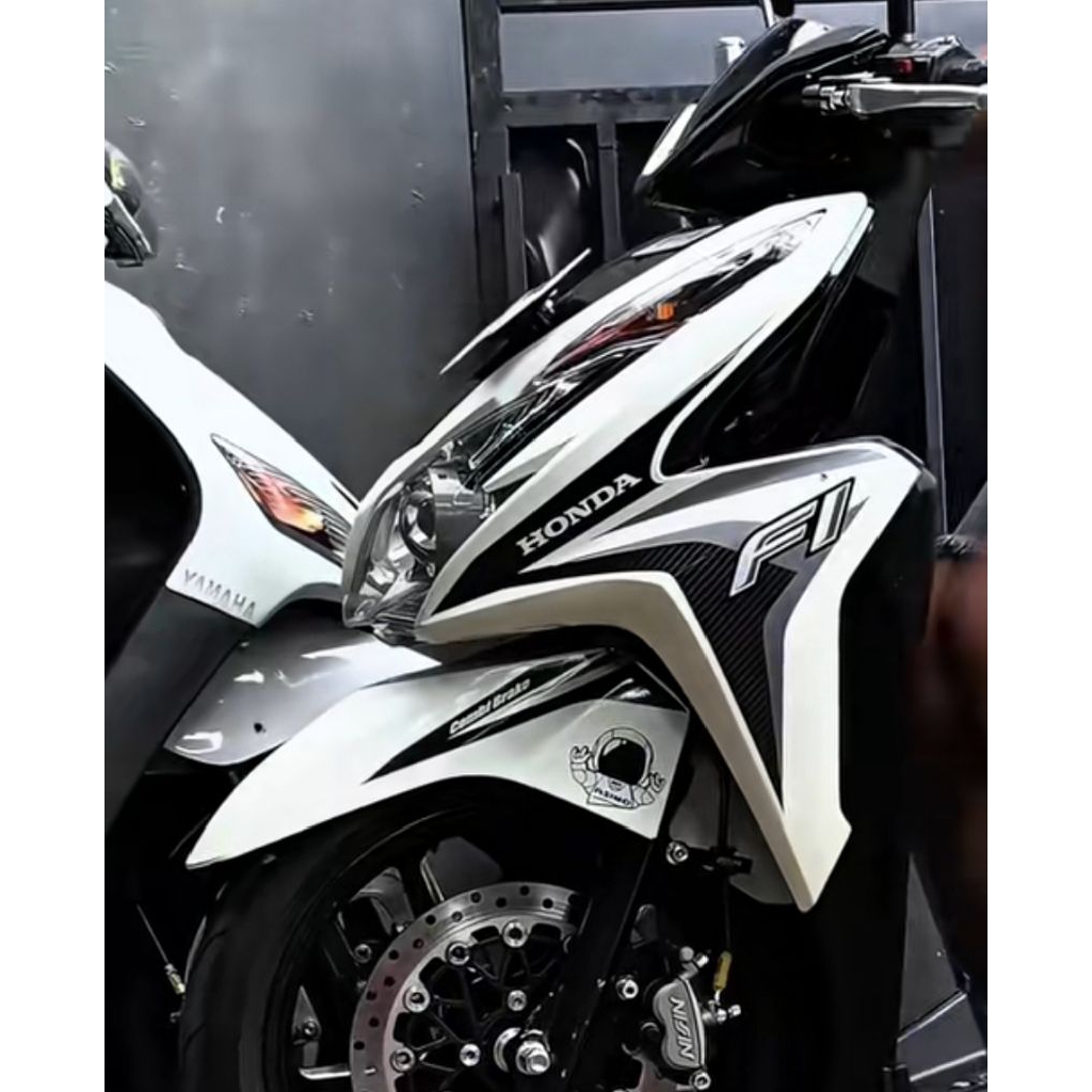STRIPING VARIO TECNO PUTIH 2013 2014 STICKER VARIO 125 TECNO PUTIH STICKER LIS STICKER STANDAR ORIGI