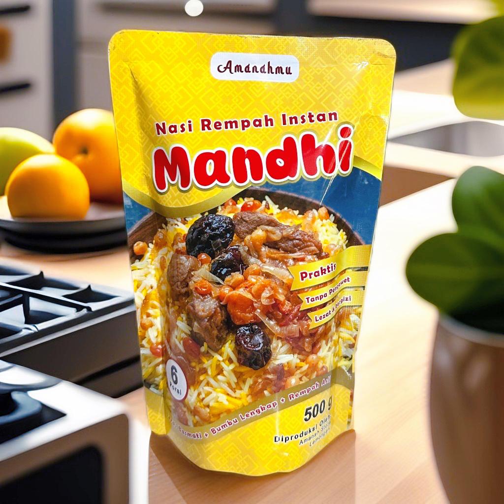 

Nasi Mandhi paket beras + bumbu instan nasi Mandhi 500 gram untuk 5-6 porsi