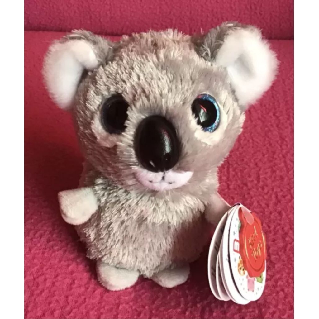 Boneka Koala Kecil Duduk Bawah Bulir | Keel Toys Mini Motsu Euci The Koala Grey Australian Soft Plus