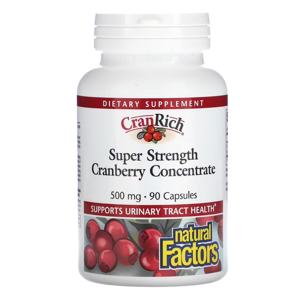 Natural Factors CranRich Super Strength Cranberry Concentrate 500mg sij (share in jar) utk mengatasi