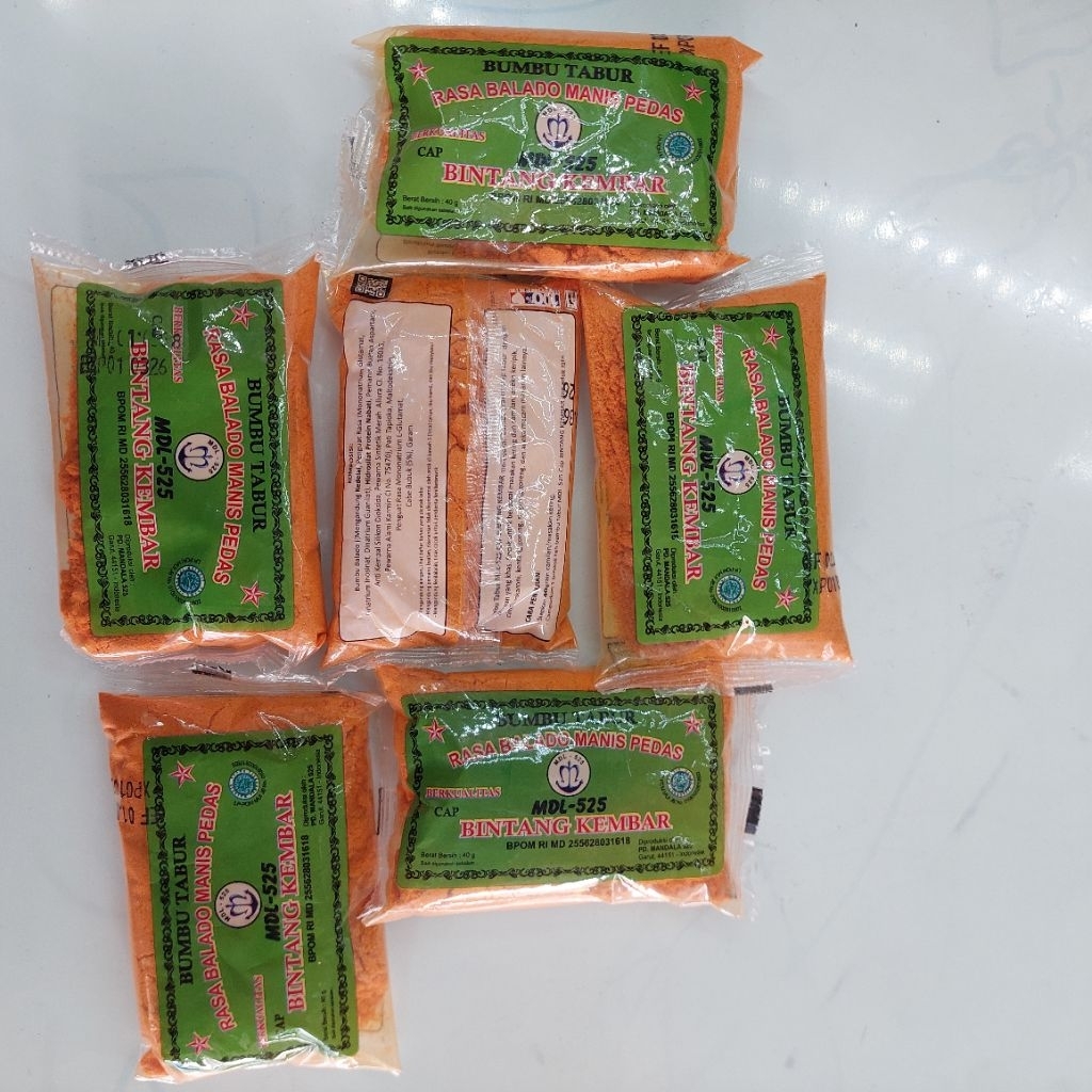 

BUMBU TABUR CAP ATOM BINTANG 50g/ ATOM BINTANG BINTANG KEMBAR/BALADO MANIS PEDAS