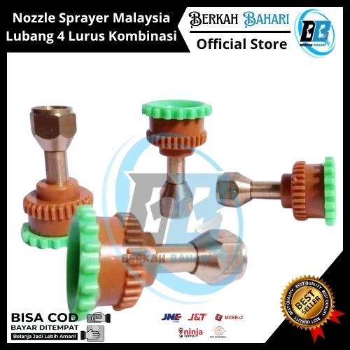 NOZZLE LURUS LUBANG 4 MATA SPRAYER MALAYSIA | Nozzle Sprayer Tangki Malaysia | Spuyer Malaysia Kabut