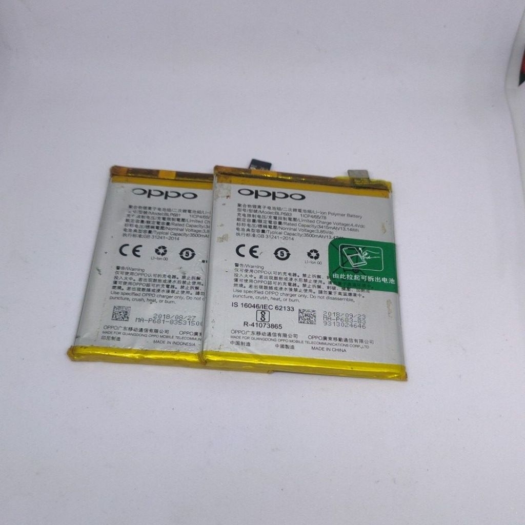 Batrai Batre Oppo F9 / R17 / Realme 2 Pro / Ui Original Copotan