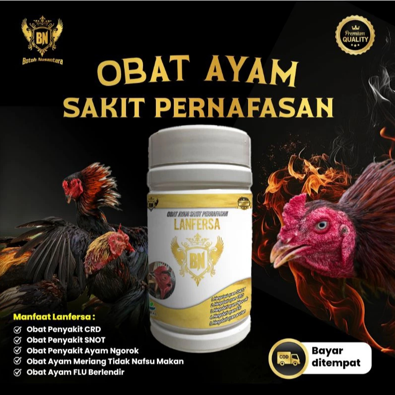 LANFERSA Obat Herbal Ayam Sakit Ngorok Flu Snot CRD