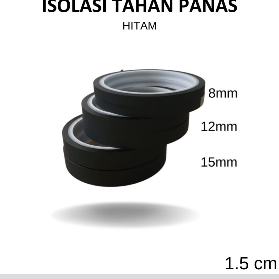 New RakkiPanda  Isolasi Solatip Tahan Panas Warna Hitam