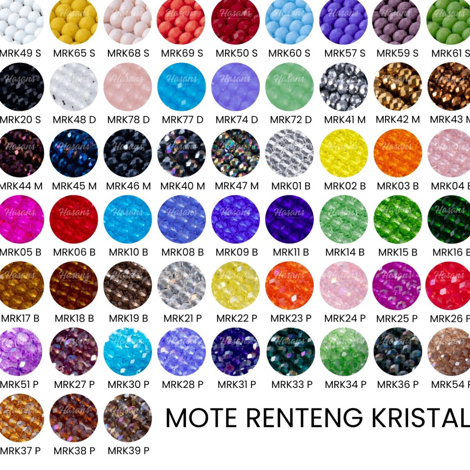 KODE U12V Part 1 Manik Kristal Ceko 4mm  Manik Bakpau  Manik Kristal Bakpau Ceko  Manik Gepeng  Mani