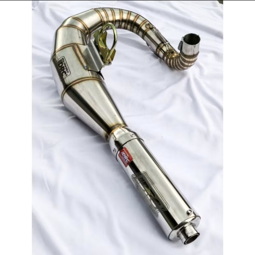 Knalpot Drc Victory Exhaust Tipe JL Stainless Vespa Racing Stainless