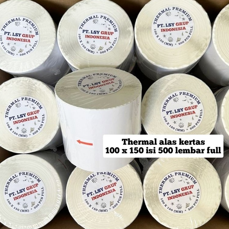 

Hot Sale kertas thermal label barcode 1 x 15 mm A6 isi 5 lembar full