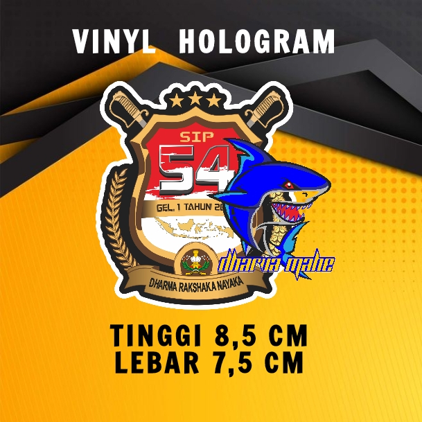 

SIP 54, STIKER SIP 54, SIP ANGKATAN 54 GELOMBANG 1, DHARMA RAKSHAKA NAYAKA, DRN , SIP 2025