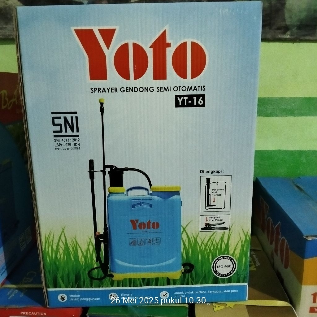 SPRAYER YOTO MANUAL 16 LITER
