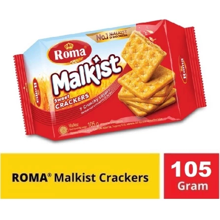 

Roma Malkist Crackers Sugar Manis 105gr Biskuit Wafer Merah Enak Termurah